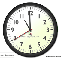 Online analog clock display app